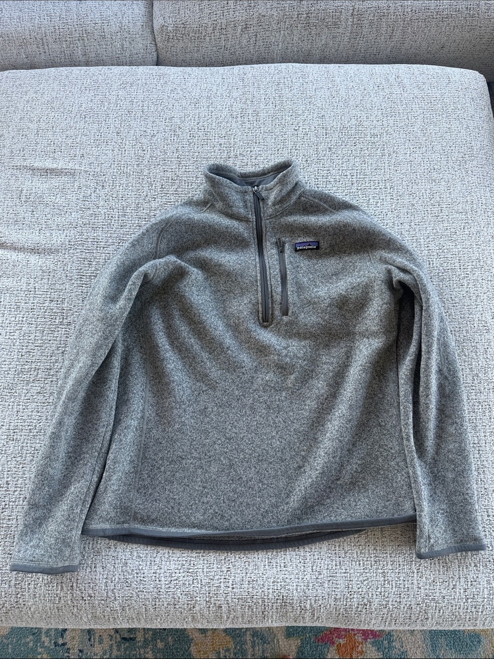 Patagonia Men’s Gray Half-Zip Fleece Pullover